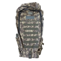 Рюкзак армейского типа для металлоискателя и лопаты (камуфляж-серый)